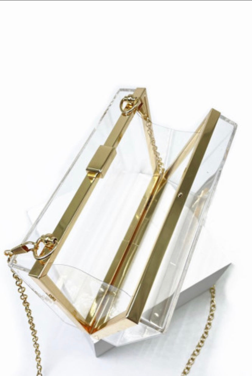 Transparent Chained Bag